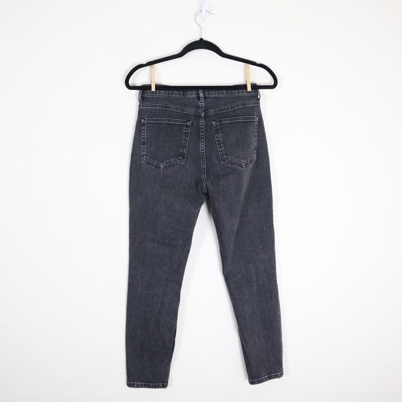 Everlane Size 28 Ankle High Rise Jeans Stretch Denim Gray Skinny Leg - Picture 7 of 9